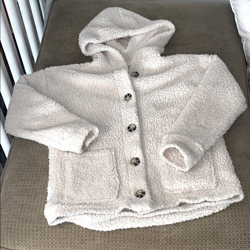 Super Soft Button-up Fleece Sherpa Hoodie